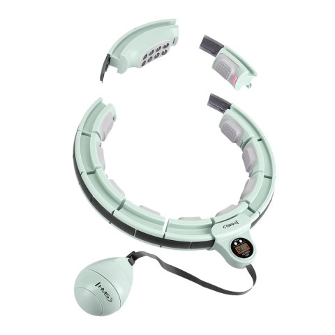 HHM13 HULA HOP GREEN Z MAGNESAMI I OBCIĄŻNIKIEM + LICZNIK HMS HMS