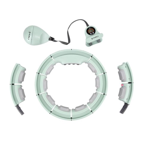 HHM13 HULA HOP GREEN Z MAGNESAMI I OBCIĄŻNIKIEM + LICZNIK HMS HMS