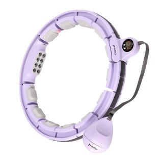 HHM13 HULA HOP VIOLET Z MAGNESAMI I OBCIĄŻNIKIEM + LICZNIK HMS HMS