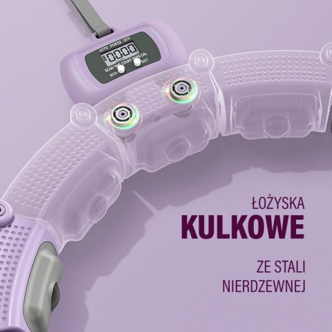 HHM14 HULA HOP VIOLET Z MAGNESAMI I OBCIĄŻNIKIEM + LICZNIK HMS HMS