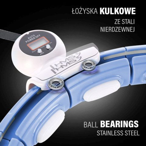 HHM15 HULA HOP BLUE Z MAGNESEM I OBCIĄŻNIKIEM + LICZNIK HMS HMS