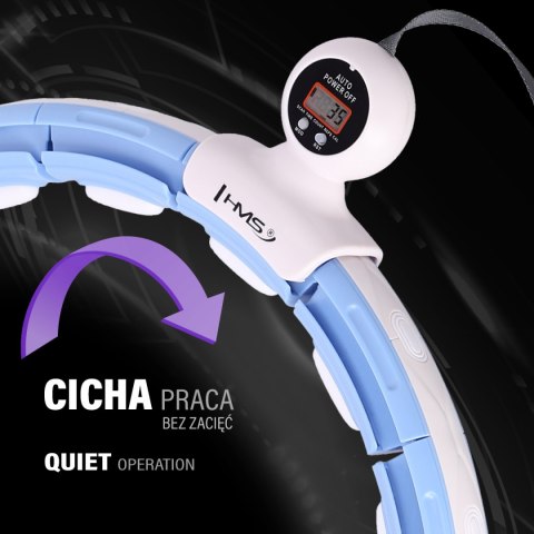 HHM15 HULA HOP BLUE Z MAGNESEM I OBCIĄŻNIKIEM + LICZNIK HMS HMS