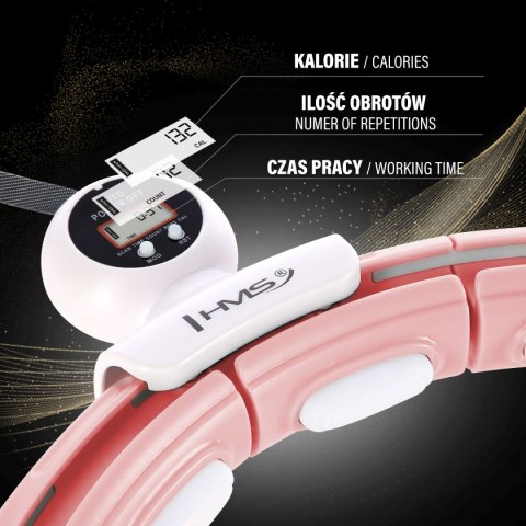 HHM15 HULA HOP PINK Z MAGNESEM I OBCIĄŻNIKIEM + LICZNIK HMS HMS