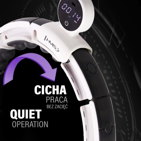 HHM16 HULA HOP WHITE Z MAGNESAMI I OBCIĄŻNIKIEM + LICZNIK HMS HMS
