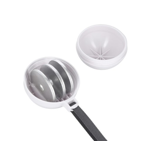 HHM16 HULA HOP WHITE Z MAGNESAMI I OBCIĄŻNIKIEM + LICZNIK HMS HMS