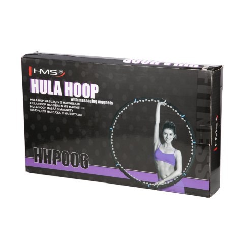 HHP006 BLACK-BLUE HULA HOP MASUJĄCY Z MAGNESAMI 98CM HMS HMS