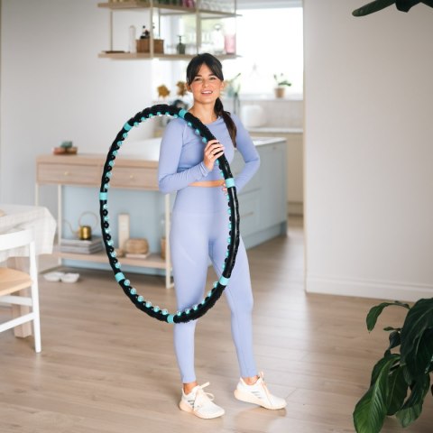 HHP006 BLACK-BLUE HULA HOP MASUJĄCY Z MAGNESAMI 98CM HMS HMS