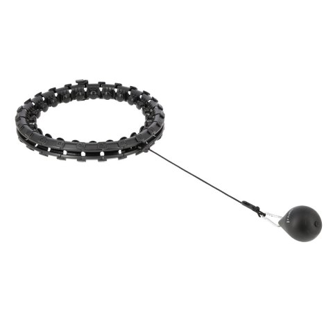 HHW01 HULA HOP BLACK Z WYPUSTKAMI I OBCIĄŻNIKIEM HMS HMS