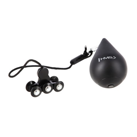 HHW01 HULA HOP BLACK Z WYPUSTKAMI I OBCIĄŻNIKIEM HMS HMS