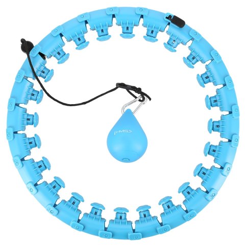 HHW01 HULA HOP BLUE Z WYPUSTKAMI I OBCIĄŻNIKIEM HMS HMS