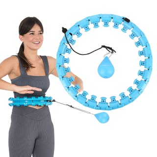 HHW01 HULA HOP BLUE Z WYPUSTKAMI I OBCIĄŻNIKIEM HMS HMS