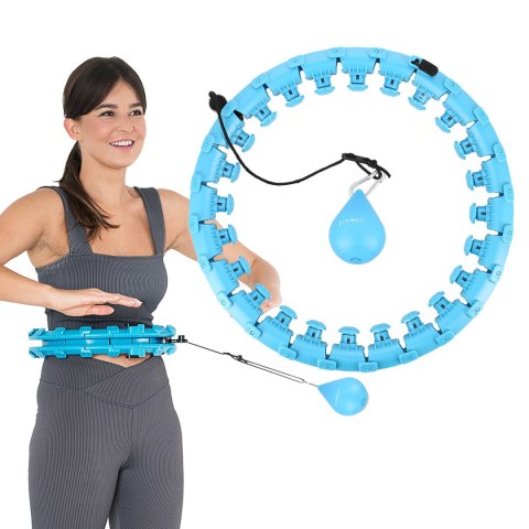 HHW01 HULA HOP BLUE Z WYPUSTKAMI I OBCIĄŻNIKIEM HMS HMS