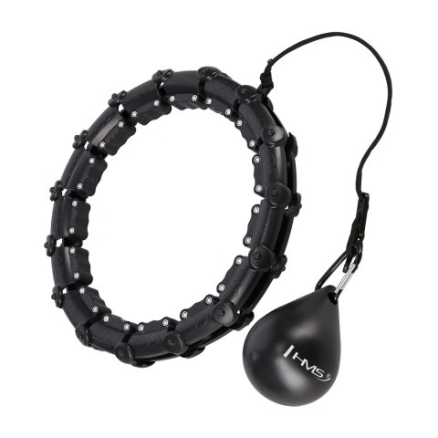 HHW02 HULA HOP BLACK Z WYPUSTKAMI I OBCIĄŻNIKIEM HMS HMS