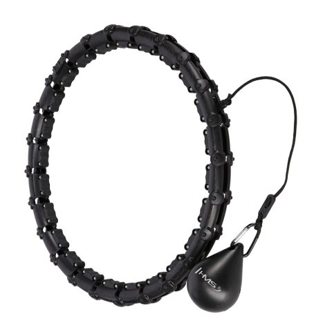 HHW02 HULA HOP BLACK Z WYPUSTKAMI I OBCIĄŻNIKIEM HMS HMS