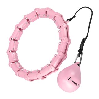 HHW02 HULA HOP LIGHT PINK Z WYPUSTKAMI I OBCIĄŻNIKIEM HMS HMS