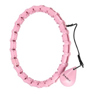 HHW02 HULA HOP LIGHT PINK Z WYPUSTKAMI I OBCIĄŻNIKIEM HMS HMS