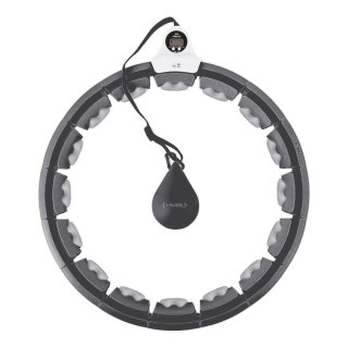 HHW06 HULA HOP BLACK Z WYPUSTKAMI I OBCIĄŻNIKIEM + LICZNIK HMS HMS