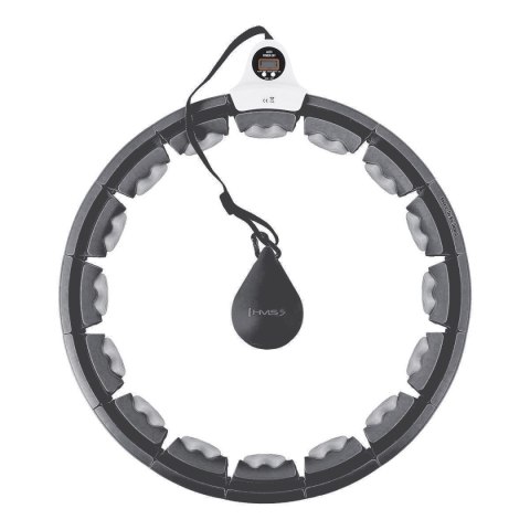 HHW06 HULA HOP BLACK Z WYPUSTKAMI I OBCIĄŻNIKIEM + LICZNIK HMS HMS