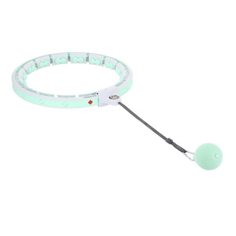 HHW06 HULA HOP GREEN Z WYPUSTKAMI I OBCIĄŻNIKIEM + LICZNIK HMS HMS