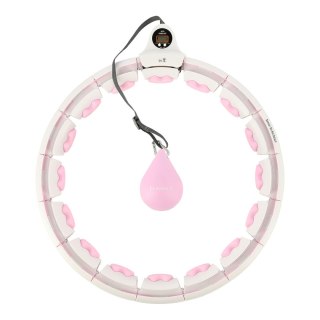 HHW06 HULA HOP PINK Z WYPUSTKAMI I OBCIĄŻNIKIEM + LICZNIK HMS HMS