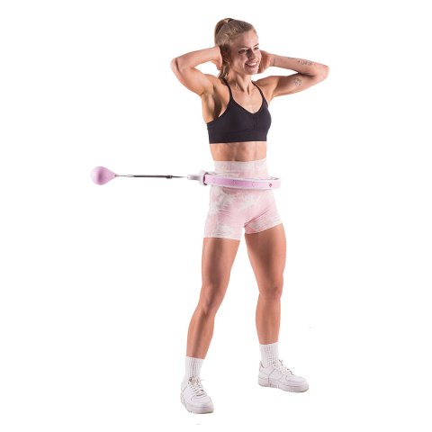 HHW06 HULA HOP PINK Z WYPUSTKAMI I OBCIĄŻNIKIEM + LICZNIK HMS HMS