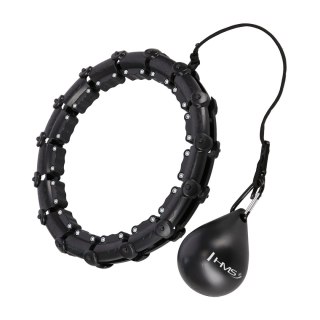 HHW11 PLUS SIZE HULA HOP BLACK Z WYPUSTKAMI I OBCIĄŻNIKIEM HMS HMS
