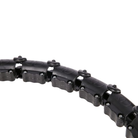 HHW11 PLUS SIZE HULA HOP BLACK Z WYPUSTKAMI I OBCIĄŻNIKIEM HMS HMS