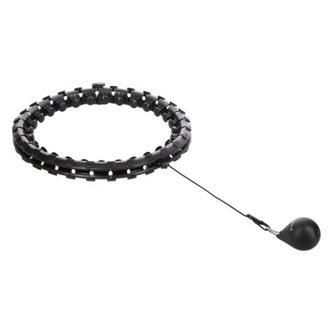 HHW12 PLUS SIZE HULA HOP BLACK Z WYPUSTKAMI I OBCIĄŻNIKIEM HMS HMS