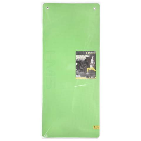 MFK08 GREEN-BLACK MATA FITNESS KLUBOWA Z OTWORAMI 140*60CM EVA 15MM HMS PREMIUM HMS PREMIUM