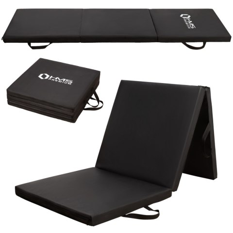 MGS02 BLACK MATERAC GIMNASTYCZNY SKŁADANY 1800x600MM HMS PREMIUM HMS PREMIUM
