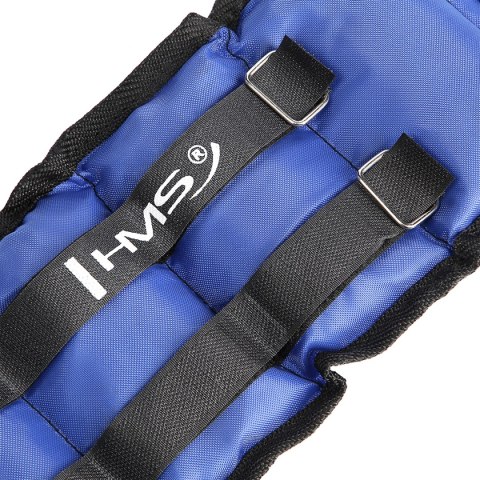 OB03 BLUE OBCIĄŻNIKI DO ĆWICZEŃ NA KOSTKI I NADGARSTKI 2 x 1.5 KG HMS HMS