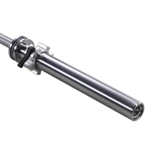 GO901 GRYF OLIMPIJSKI 20KG 2200MM HMS PREMIUM + ZG1500 SILVER ZACISKI LOCK JAW (2 szt) HMS PREMIUM