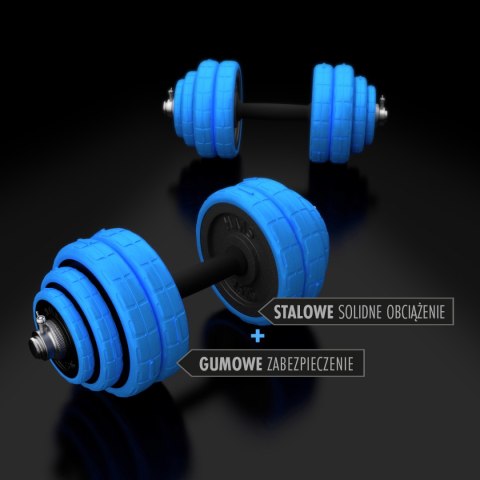 SGG30 BAR SZTANGIELKI REGULOWANE GUMOWANE 30KG HMS HMS