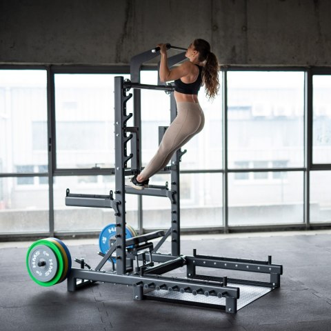SMP01 STOJAK MULTIFUNKCYJNY Z PLATFORMĄ DO PODNOSZENIA CIĘŻARÓW I HIP THRUST COMMERCIAL HMS HMS