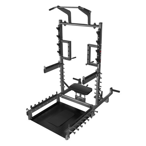 SMP01 STOJAK MULTIFUNKCYJNY Z PLATFORMĄ DO PODNOSZENIA CIĘŻARÓW I HIP THRUST COMMERCIAL HMS HMS