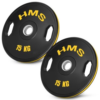 TOG15 2 x 15 KG TALERZ OLIMPIJSKI OGUMOWANY 2 x 15 KG HMS HMS