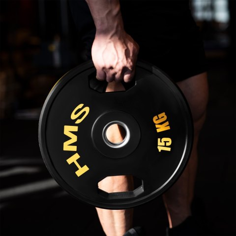 TOG15 2 x 15 KG TALERZ OLIMPIJSKI OGUMOWANY 2 x 15 KG HMS HMS