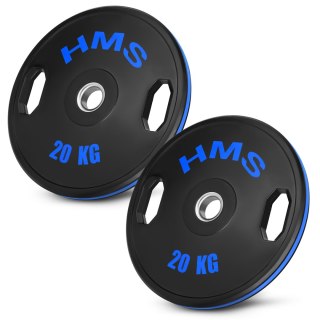 TOG20 2 x 20 KG TALERZ OLIMPIJSKI OGUMOWANY 2 x 20 KG HMS HMS