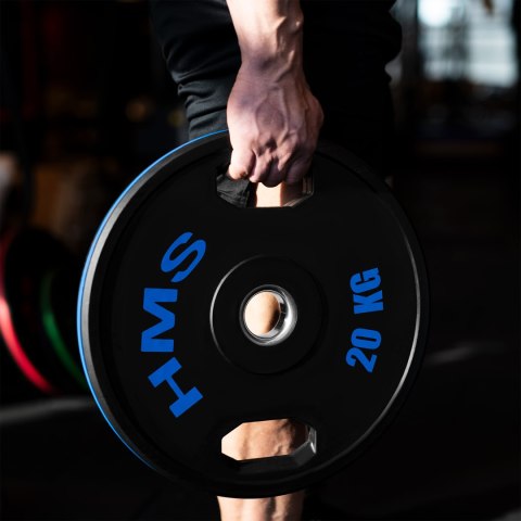 TOG20 2 x 20 KG TALERZ OLIMPIJSKI OGUMOWANY 2 x 20 KG HMS HMS