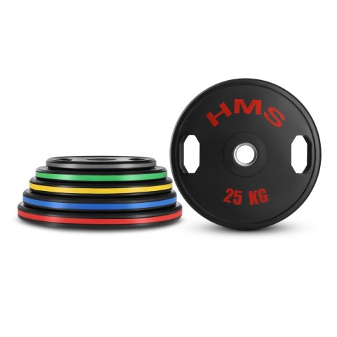 TOG25 2 x 25 KG TALERZ OLIMPIJSKI OGUMOWANY 2 x 25 KG HMS HMS