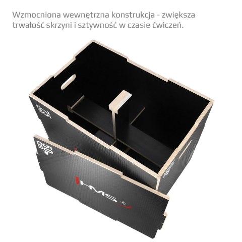 DSC02 SKRZYNIA PLYOMETRYCZNA WZMOCNIONA 750x600x500MM HMS HMS