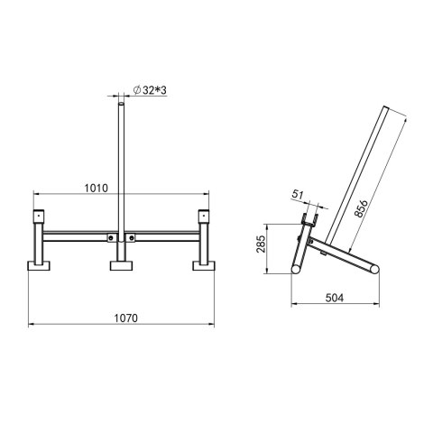 STR44 PODNOŚNIK DO SZTANGI DEADLIFT BARBELL JACK COMMERCIAL HMS HMS