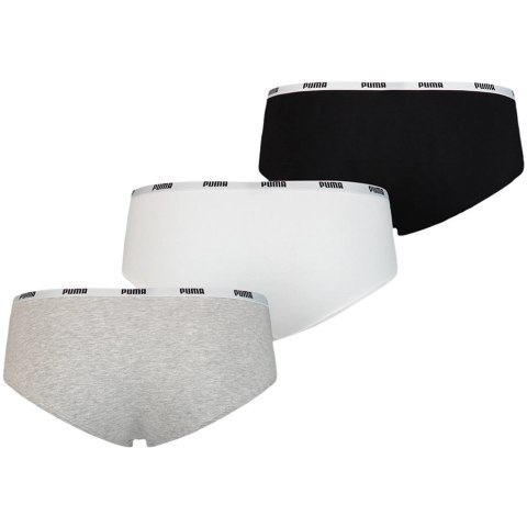 Bielizna damska Puma Hipster 3P Pack biało-szaro-czarne 5030070 01 / 907592 01 Puma Bielizna damska Puma Hipster 3P Pack biało-szaro-czarne 5030070 01 / 907592 01 Puma