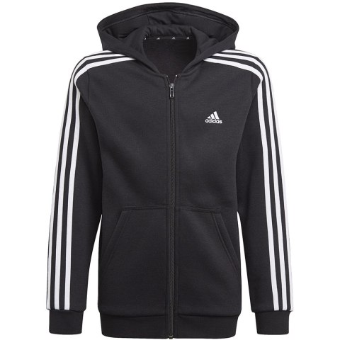 Bluza dla dzieci adidas Essentials 3-Stripes Hoodie czarna GQ8900 Adidas Bluza dla dzieci adidas Essentials 3-Stripes Hoodie czarna GQ8900 Adidas