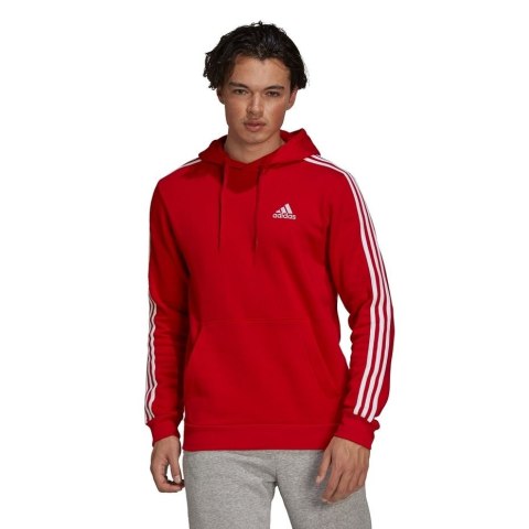Bluza męska adidas Essentials Fleece czerwona GU2523 Adidas Bluza męska adidas Essentials Fleece czerwona GU2523 Adidas