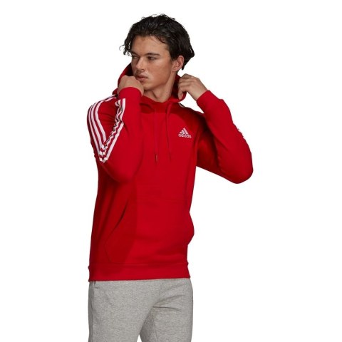 Bluza męska adidas Essentials Fleece czerwona GU2523 Adidas Bluza męska adidas Essentials Fleece czerwona GU2523 Adidas