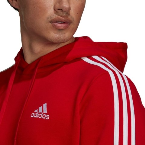Bluza męska adidas Essentials Fleece czerwona GU2523 Adidas Bluza męska adidas Essentials Fleece czerwona GU2523 Adidas