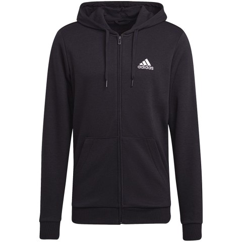 Bluza męska adidas M BL FT FZ HD czarna GK9044 Adidas Bluza męska adidas M BL FT FZ HD czarna GK9044 Adidas