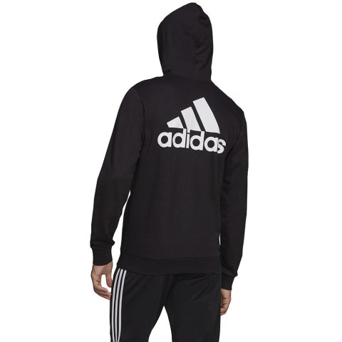 Bluza męska adidas M BL FT FZ HD czarna GK9044 Adidas Bluza męska adidas M BL FT FZ HD czarna GK9044 Adidas