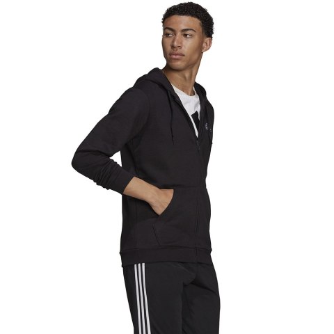 Bluza męska adidas M BL FT FZ HD czarna GK9044 Adidas Bluza męska adidas M BL FT FZ HD czarna GK9044 Adidas